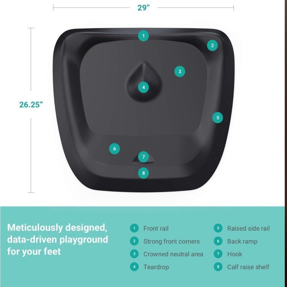 Topo Comfort Mat by Ergodriven | Anti-Fatigue Standing Desk Mat